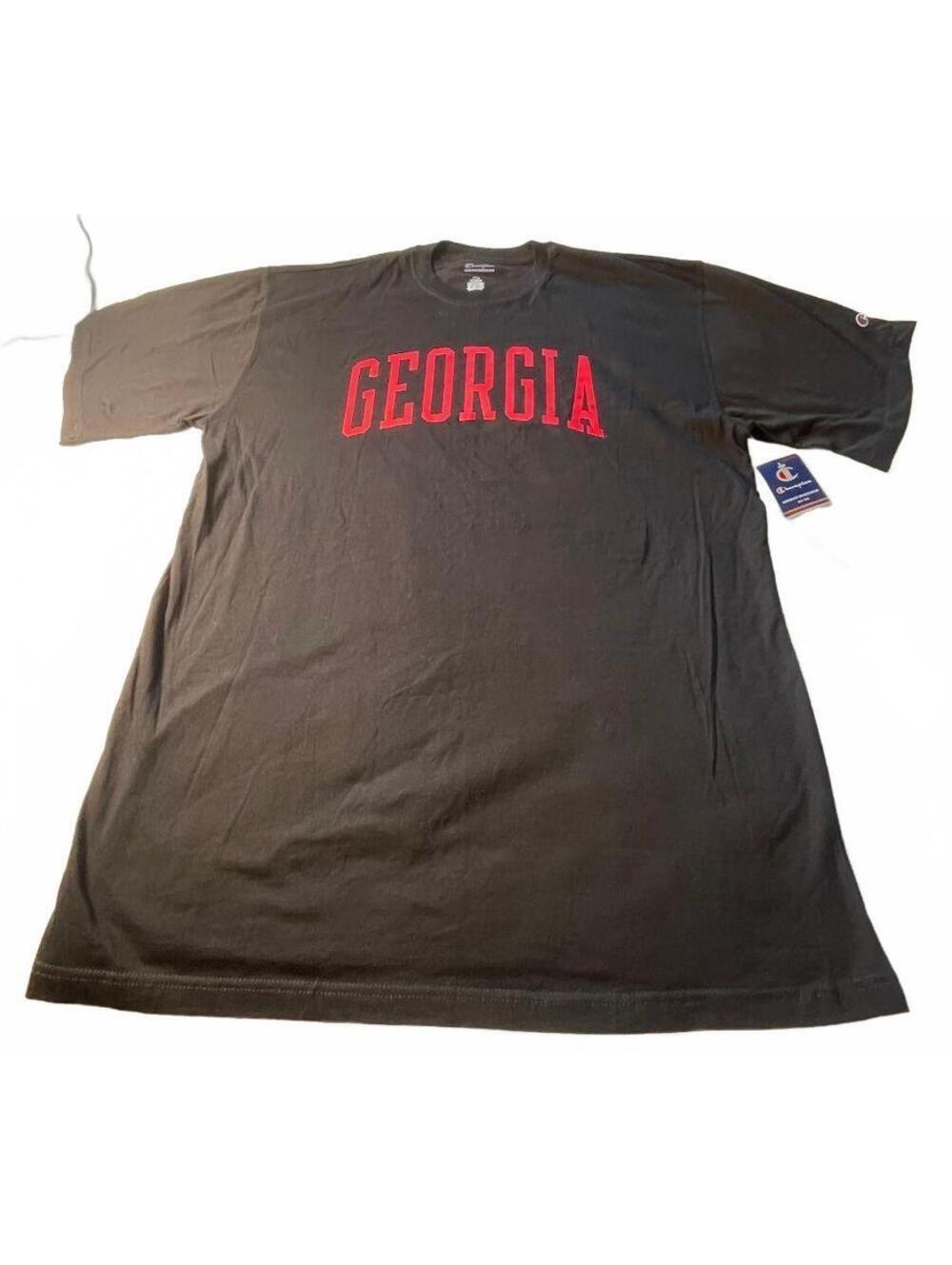Champion Big & Tall Black Georgia T-Shirt Size 2XLT